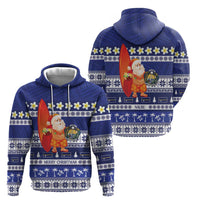 Nauru Christmas Hoodie Cute Santa Coat Of Arms Merry Xmas - Polynesian Pride