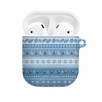 FSM Christmas AirPods Case Merry Xmas Federated States of Micronesia LT14 Blue - Polynesian Pride