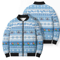 FSM Christmas Bomber Puffer Jacket Merry Xmas Federated States of Micronesia - Polynesian Pride
