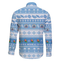 FSM Christmas Family Matching Short Sleeve Bodycon Dress and Hawaiian Shirt Merry Xmas Federated States of Micronesia - Polynesian Pride