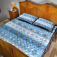 FSM Christmas Quilt Bed Set Merry Xmas Federated States of Micronesia - Polynesian Pride