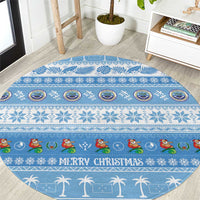 FSM Christmas Round Carpet Merry Xmas Federated States of Micronesia - Polynesian Pride
