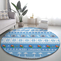 FSM Christmas Round Carpet Merry Xmas Federated States of Micronesia - Polynesian Pride