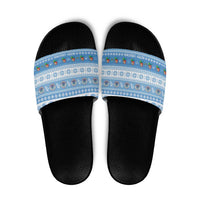 FSM Christmas Slide Sandals Merry Xmas Federated States of Micronesia - Polynesian Pride