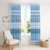 FSM Christmas Window Curtain Merry Xmas Federated States of Micronesia - Polynesian Pride