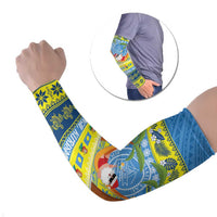 Palau Christmas Arm Sleeves Chilling Santa Ungil Kurismas - Polynesian Pride