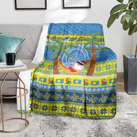 Palau Christmas Blanket Chilling Santa Ungil Kurismas - Polynesian Pride