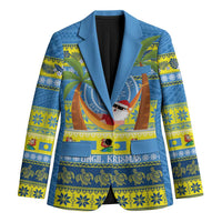 Palau Christmas Blazer Chilling Santa Ungil Kurismas - Polynesian Pride