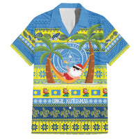 Palau Christmas Hawaiian Shirt Chilling Santa Ungil Kurismas - Polynesian Pride