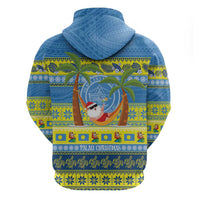 Palau Christmas Hoodie Chilling Santa Ungil Kurismas - Polynesian Pride