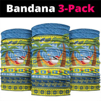 Palau Christmas Neck Gaiter Chilling Santa Ungil Kurismas - Polynesian Pride