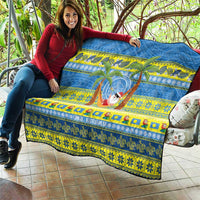 Palau Christmas Quilt Chilling Santa Ungil Kurismas - Polynesian Pride