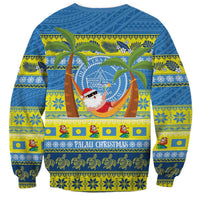 Palau Christmas Sweatshirt Chilling Santa Ungil Kurismas - Polynesian Pride