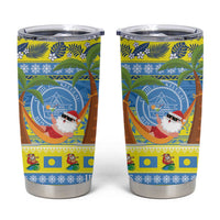 Palau Christmas Tumbler Cup Chilling Santa Ungil Kurismas - Polynesian Pride