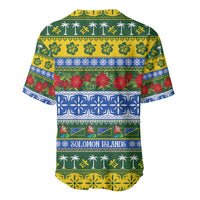 Solomon Islands Christmas Baseball Jersey The Solomons Melanesian Meri Krismas - Polynesian Pride