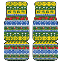 Solomon Islands Christmas Car Mats The Solomons Melanesian Meri Krismas - Polynesian Pride