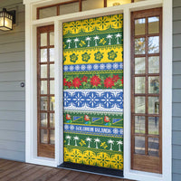 Solomon Islands Christmas Door Cover The Solomons Melanesian Meri Krismas - Polynesian Pride