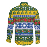 Solomon Islands Christmas Family Matching Short Sleeve Bodycon Dress and Hawaiian Shirt The Solomons Melanesian Meri Krismas - Polynesian Pride