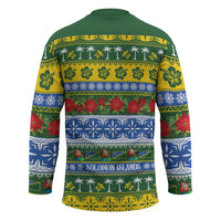 Solomon Islands Christmas Hockey Jersey The Solomons Melanesian Meri Krismas LT14 - Polynesian Pride