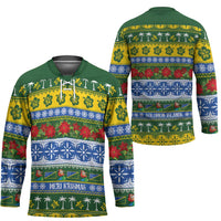 Solomon Islands Christmas Hockey Jersey The Solomons Melanesian Meri Krismas LT14 - Polynesian Pride