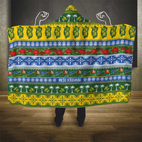 Solomon Islands Christmas Hooded Blanket The Solomons Melanesian Meri Krismas - Polynesian Pride