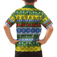 Solomon Islands Christmas Kid Hawaiian Shirt The Solomons Melanesian Meri Krismas - Polynesian Pride