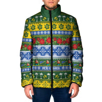 Solomon Islands Christmas Padded Jacket The Solomons Melanesian Meri Krismas - Polynesian Pride
