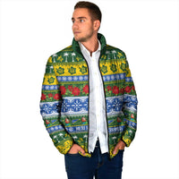 Solomon Islands Christmas Padded Jacket The Solomons Melanesian Meri Krismas - Polynesian Pride
