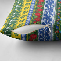 Solomon Islands Christmas Pillow Cover The Solomons Melanesian Meri Krismas - Polynesian Pride