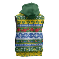 Solomon Islands Christmas Sleeveless Hoodie The Solomons Melanesian Meri Krismas - Polynesian Pride