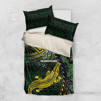 Solomon Islands Bedding Set 677 Proud Crocodile Melanesian Pattern - Polynesian Pride