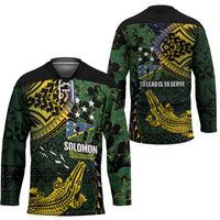 Solomon Islands Hockey Jersey 677 Proud Crocodile Melanesian Pattern - Polynesian Pride