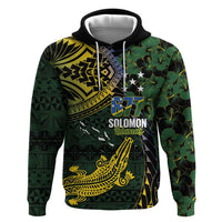 Solomon Islands Hoodie 677 Proud Crocodile Melanesian Pattern - Polynesian Pride