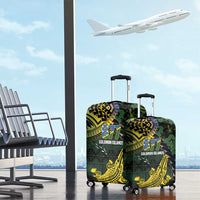 Solomon Islands Luggage Cover 677 Proud Crocodile Melanesian Pattern - Polynesian Pride
