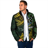 Solomon Islands Padded Jacket 677 Proud Crocodile Melanesian Pattern LT14 - Polynesian Pride