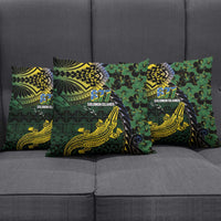Solomon Islands Pillow Cover 677 Proud Crocodile Melanesian Pattern - Polynesian Pride