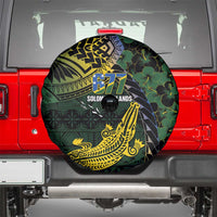 Solomon Islands Spare Tire Cover 677 Proud Crocodile Melanesian Pattern - Polynesian Pride