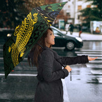 Solomon Islands Umbrella 677 Proud Crocodile Melanesian Pattern - Polynesian Pride