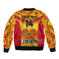 Custom Papua New Guinea Rugby Bomber Jacket 2023 Go Kumuls Pacific Dynamic Style LT14 - Polynesian Pride