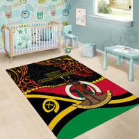 Vanuatu Unity Day Area Rug 29 November Coat Of Arms With Flag Style LT14 - Polynesian Pride