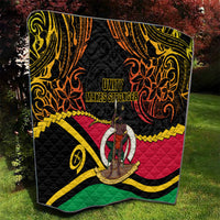 Vanuatu Unity Day Quilt 29 November Coat Of Arms With Flag Style LT14 - Polynesian Pride
