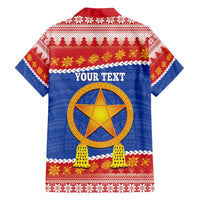 Personalized The Philippines Christmas Family Matching Tank Maxi Dress and Hawaiian Shirt Pilipinas Parol - Maligayang Pasko! LT14 - Polynesian Pride