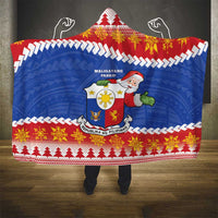 The Philippines Christmas Hooded Blanket Pilipinas Parol - Maligayang Pasko!
