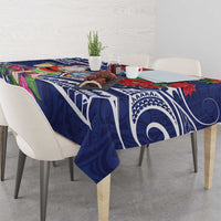 Guam Christmas Tablecloth Poinsettia With Bougainvillea - Felis Pasgua!