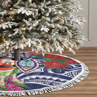Guam Christmas Tree Skirt Poinsettia With Bougainvillea - Felis Pasgua! LT14 - Polynesian Pride
