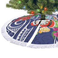 Guam Christmas Tree Skirt Poinsettia With Bougainvillea - Felis Pasgua! LT14 - Polynesian Pride