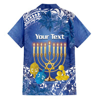 Personalised Hanukkah Jewish Festival Family Matching Tank Maxi Dress and Hawaiian Shirt It's Lit - Polynesian Pattern LT14 - Polynesian Pride
