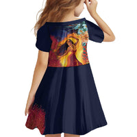 Hawaii Kilauea Big Islands Family Matching Tank Maxi Dress and Hawaiian Shirt Pele Goddess With Tropical Flowers LT14 - Polynesian Pride