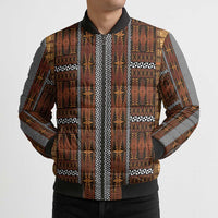 Malo e Lelei Tonga Bomber Puffer Jacket Tongan Ngatu Tapa Cloth LT14 - Polynesian Pride