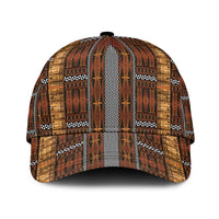 Malo e Lelei Tonga Classic Cap Tongan Ngatu Tapa Cloth LT14 Universal Fit Orange - Polynesian Pride